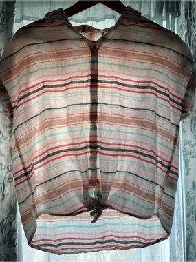 Weatherproof Vintage Linen Rio Red top size S